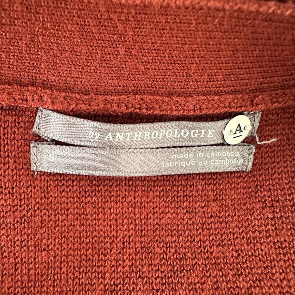 Anthropologie Annette Belted Knit Halter Tank Tunic in Rust Orange - Size Small - Picture 6 of 6